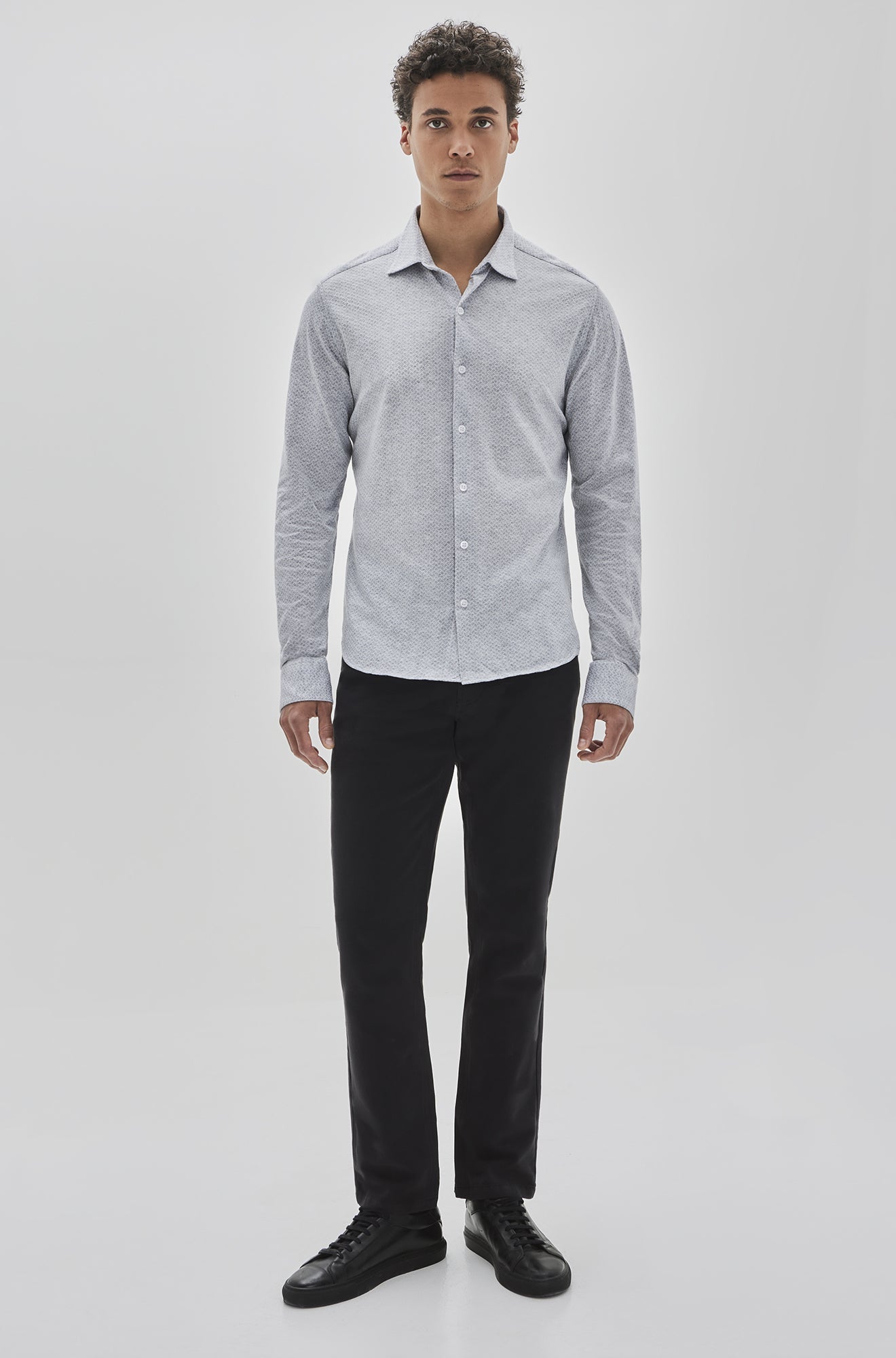 Chemise manches longues pour homme par Robert Barakett | Pambrun RB32151 GREY | Boutique Vvög, vêtements mode pour homme et femme