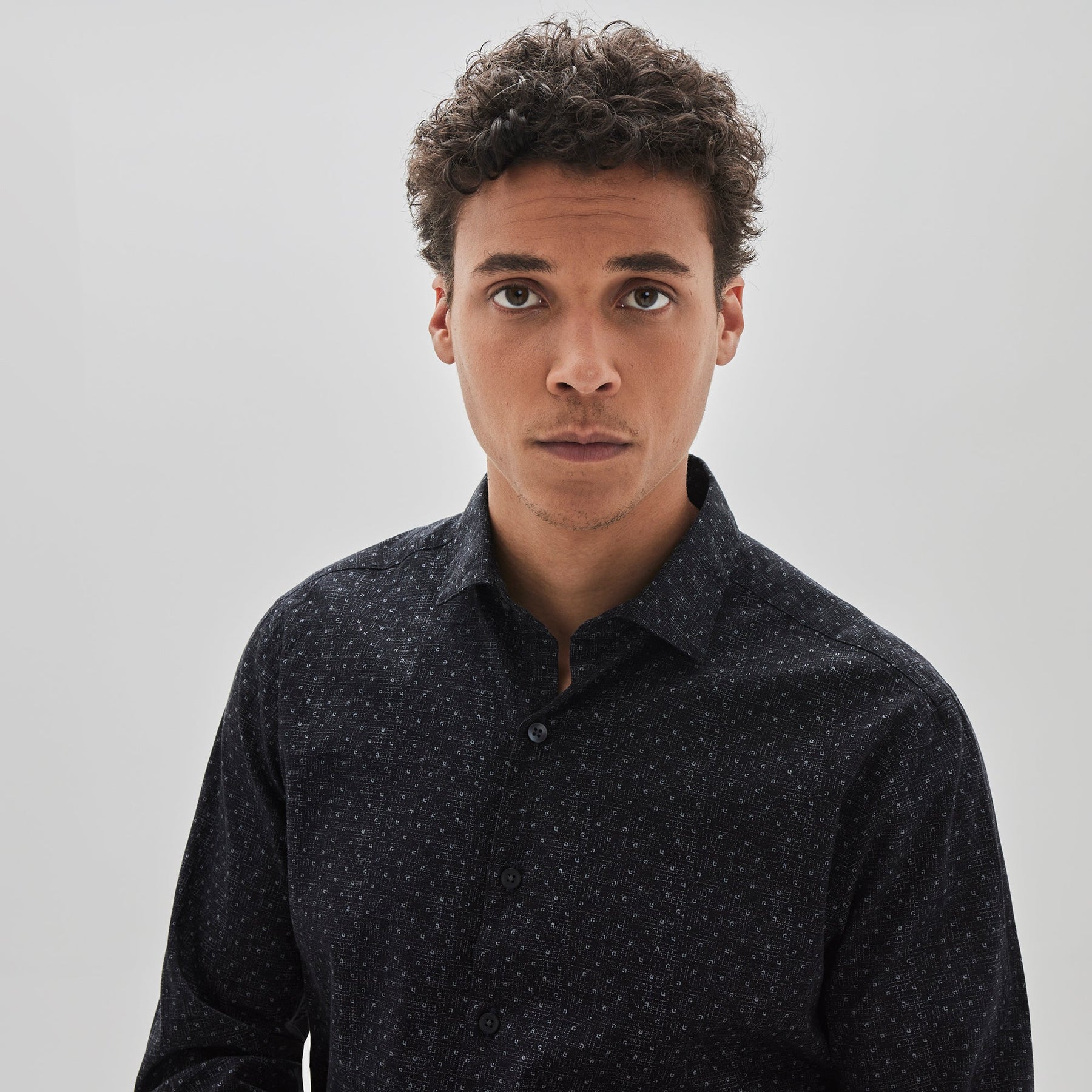 Chemise manches longues pour homme par Robert Barakett | Stepstone RB32165 BLK | Boutique Vvög, vêtements mode pour homme et femme