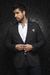 Veston Au Noir - RYAN black - Boutique Vvög, vêtements mode pour homme et femme