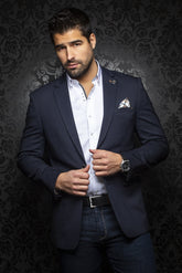 Veston Au Noir - RYAN navy - Boutique Vvög, vêtements mode pour homme et femme