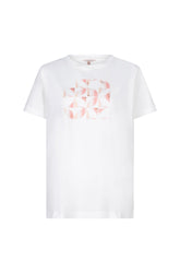 T-Shirt pour femme par Esqualo | SP2405019 942-OFF WHITE/CANTALOUPE | Boutique Vvög, vêtements mode pour homme et femme