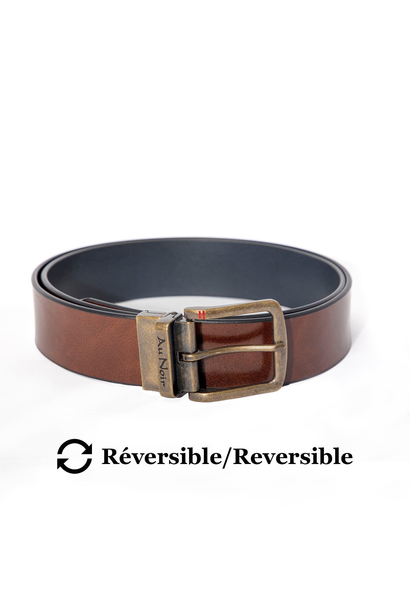 Ceinture pour homme par Au Noir | STRAUSS Bronze Marine | Boutique Vvög, inventaire complet de la marque Au Noir