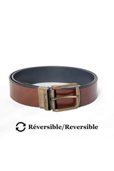Ceinture pour homme par Au Noir | STRAUSS Bronze Marine | Boutique Vvög, inventaire complet de la marque Au Noir