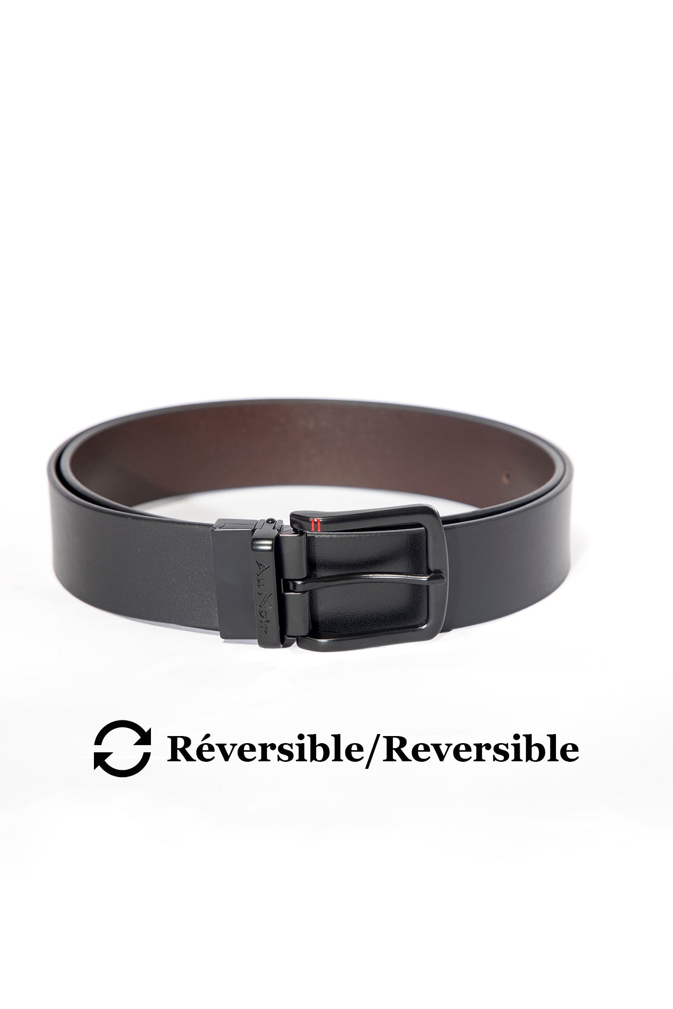 Ceinture pour homme par Au Noir | STRAUSS Noir Brun | Boutique Vvög, inventaire complet de la marque Au Noir