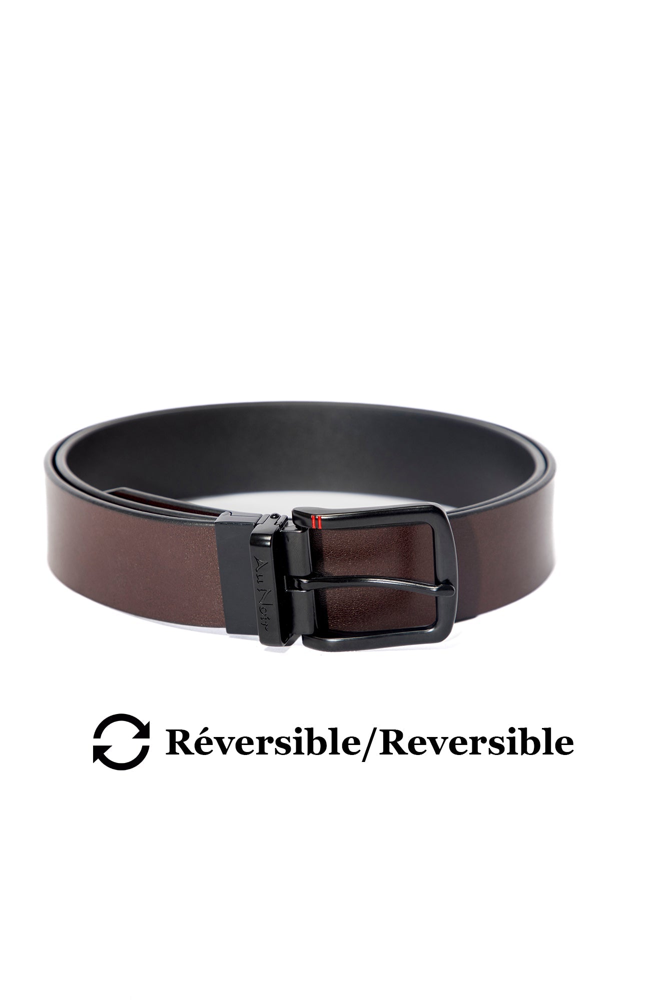 Ceinture pour homme par Au Noir | STRAUSS Noir Brun | Boutique Vvög, inventaire complet de la marque Au Noir