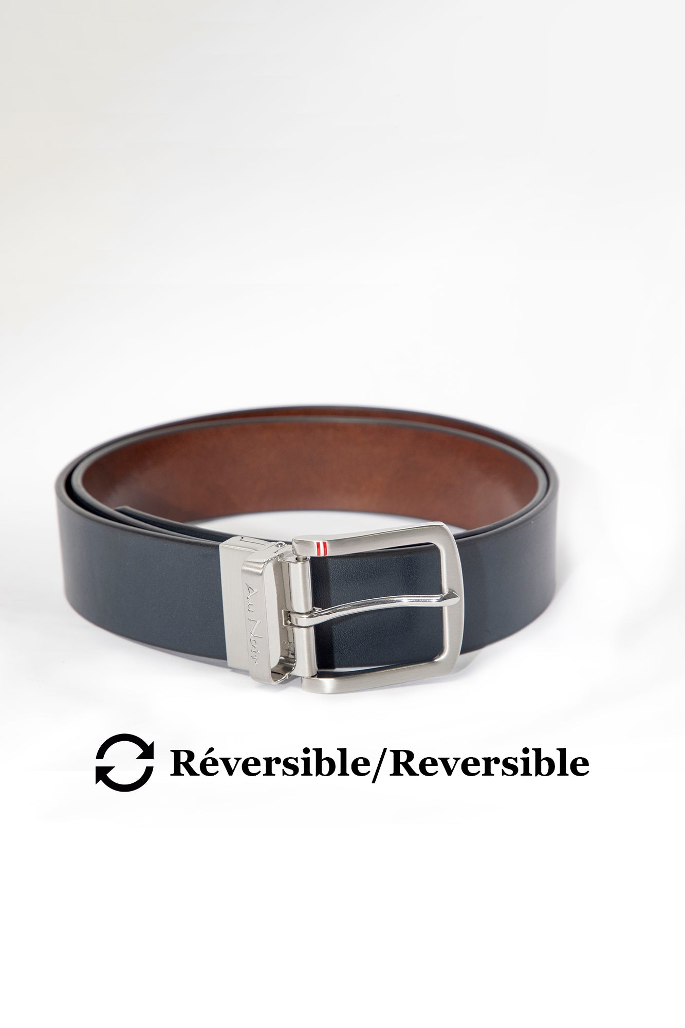 Ceinture pour homme par Au Noir | STRAUSS Bronze Marine Brossé | Boutique Vvög, inventaire complet de la marque Au Noir