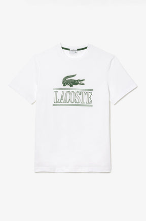 T-Shirt pour homme par Lacoste | TH1218 52 001-BLANC | Boutique Vvög, vêtements mode pour homme et femme