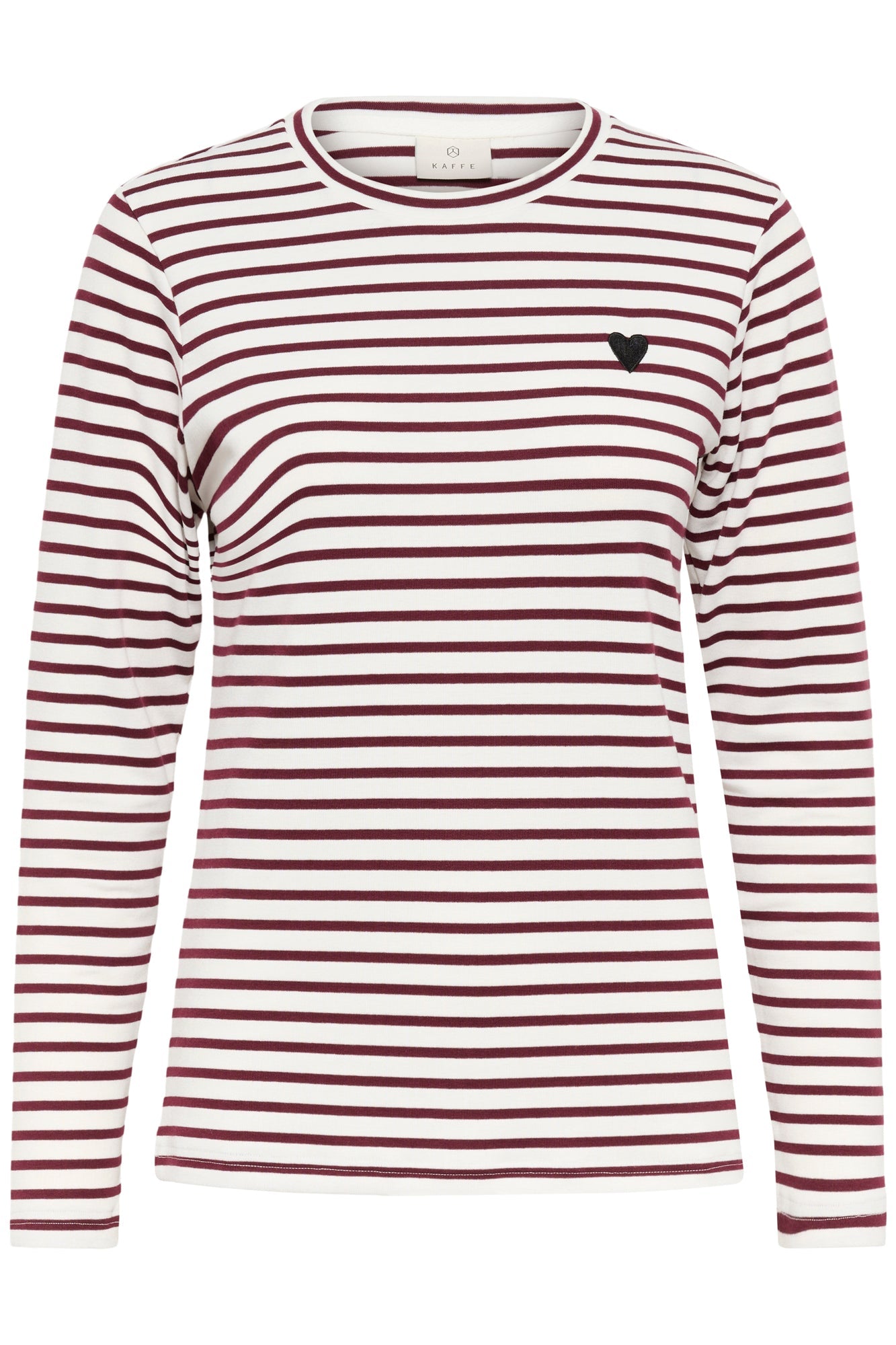 Chandail manches longues pour femme par Kaffe | 10502821 Craie/Windsor | Boutique Vvög, vêtements mode pour homme et femme
