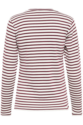 Chandail manches longues pour femme par Kaffe | 10502821 Craie/Windsor | Boutique Vvög, vêtements mode pour homme et femme
