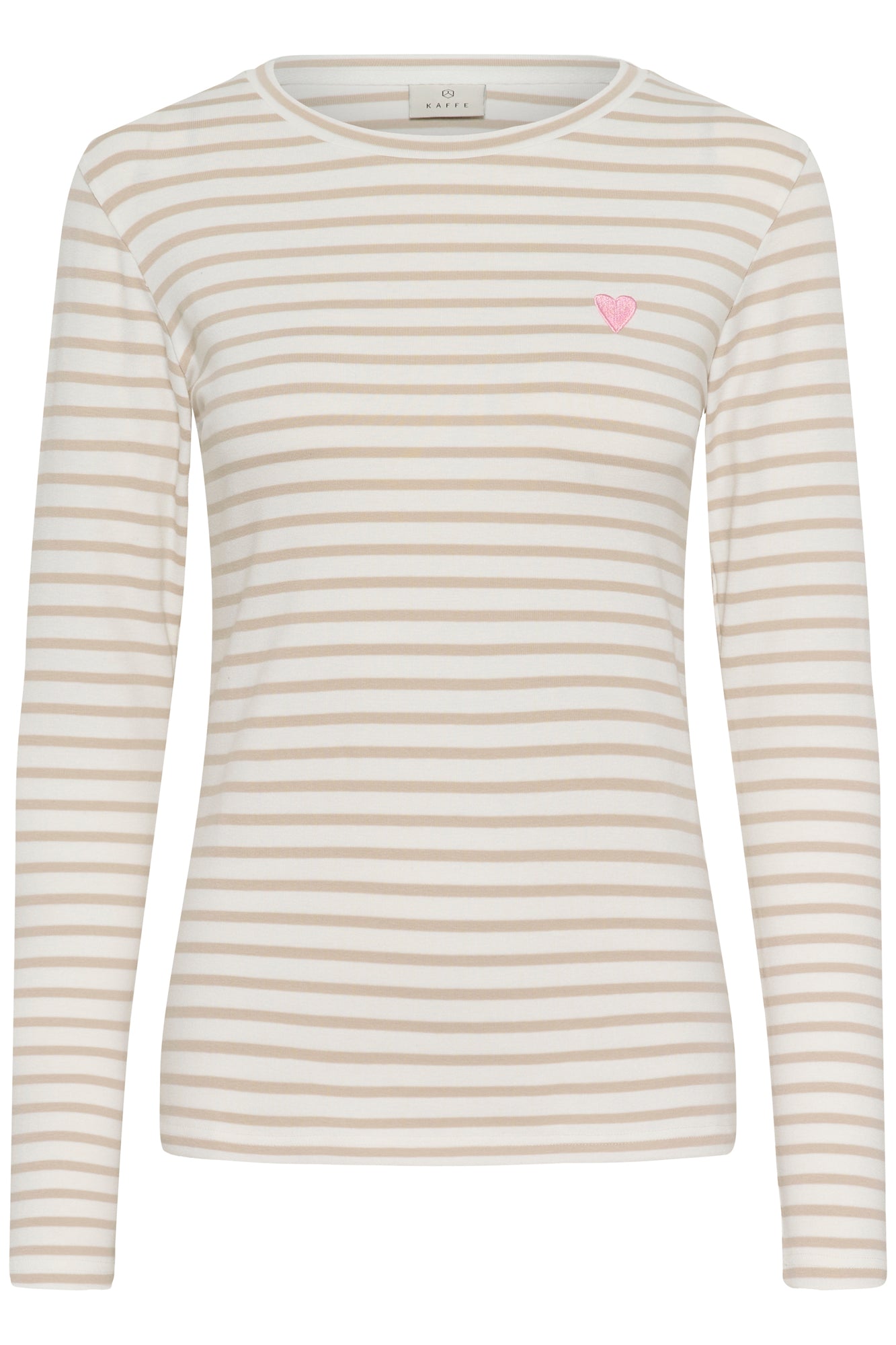 T-Shirt manches longues pour femme par Kaffe | 10502821 Craie Gris Plume | Boutique Vvög, vêtements mode pour homme et femme