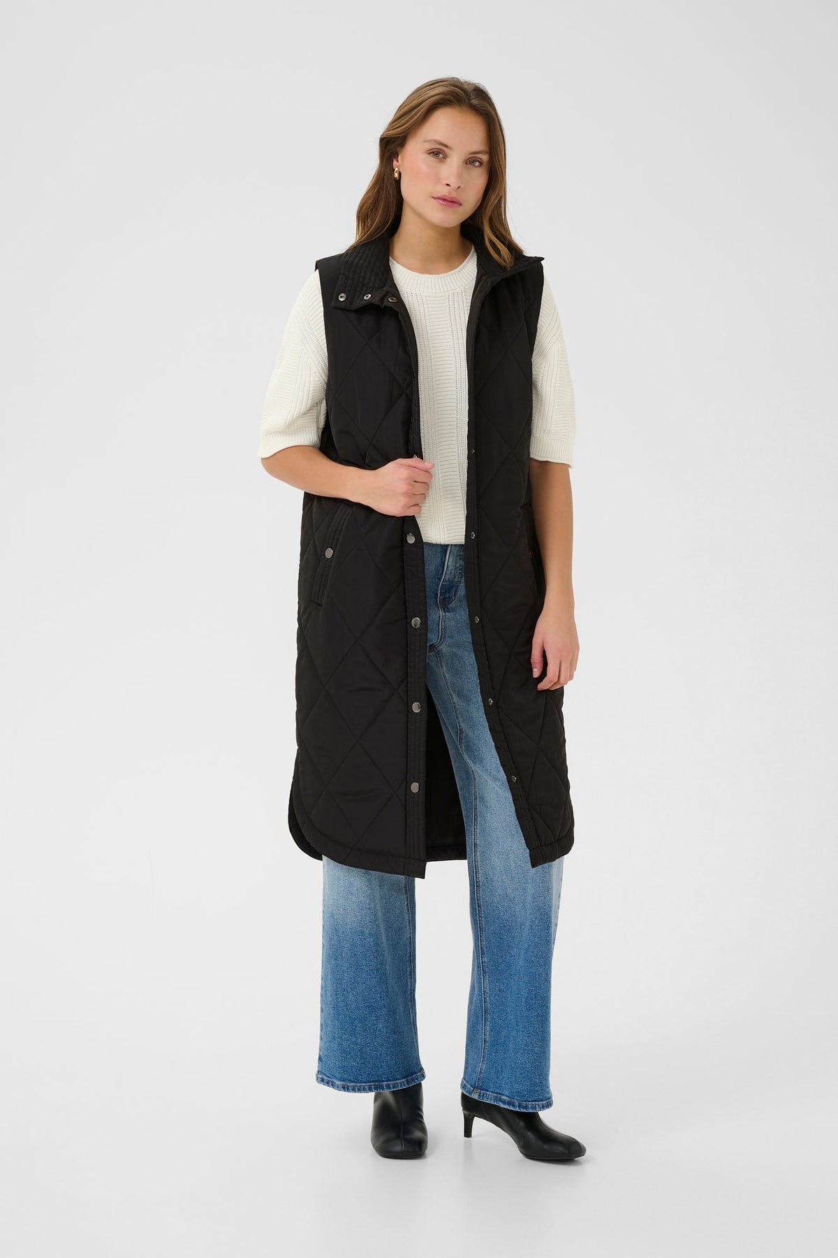 Coupe-vent sans manche pour femme par Kaffe | 10505686 Noir Profond | Boutique Vvög, vêtements mode pour homme et femme