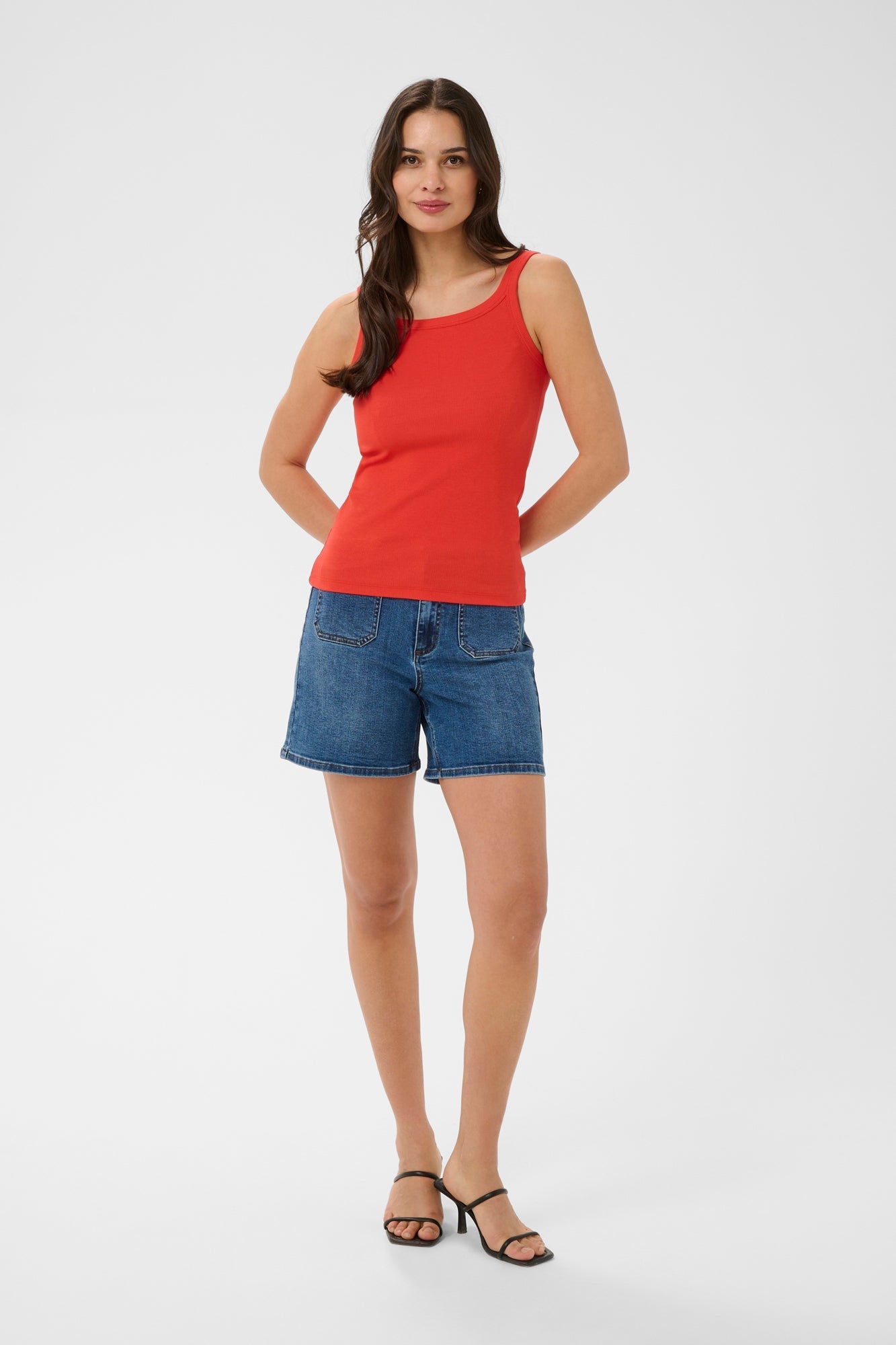 Camisole pour femme par Kaffe | 10507348 Rouge coquelicot | Boutique Vvög, vêtements mode pour homme et femme