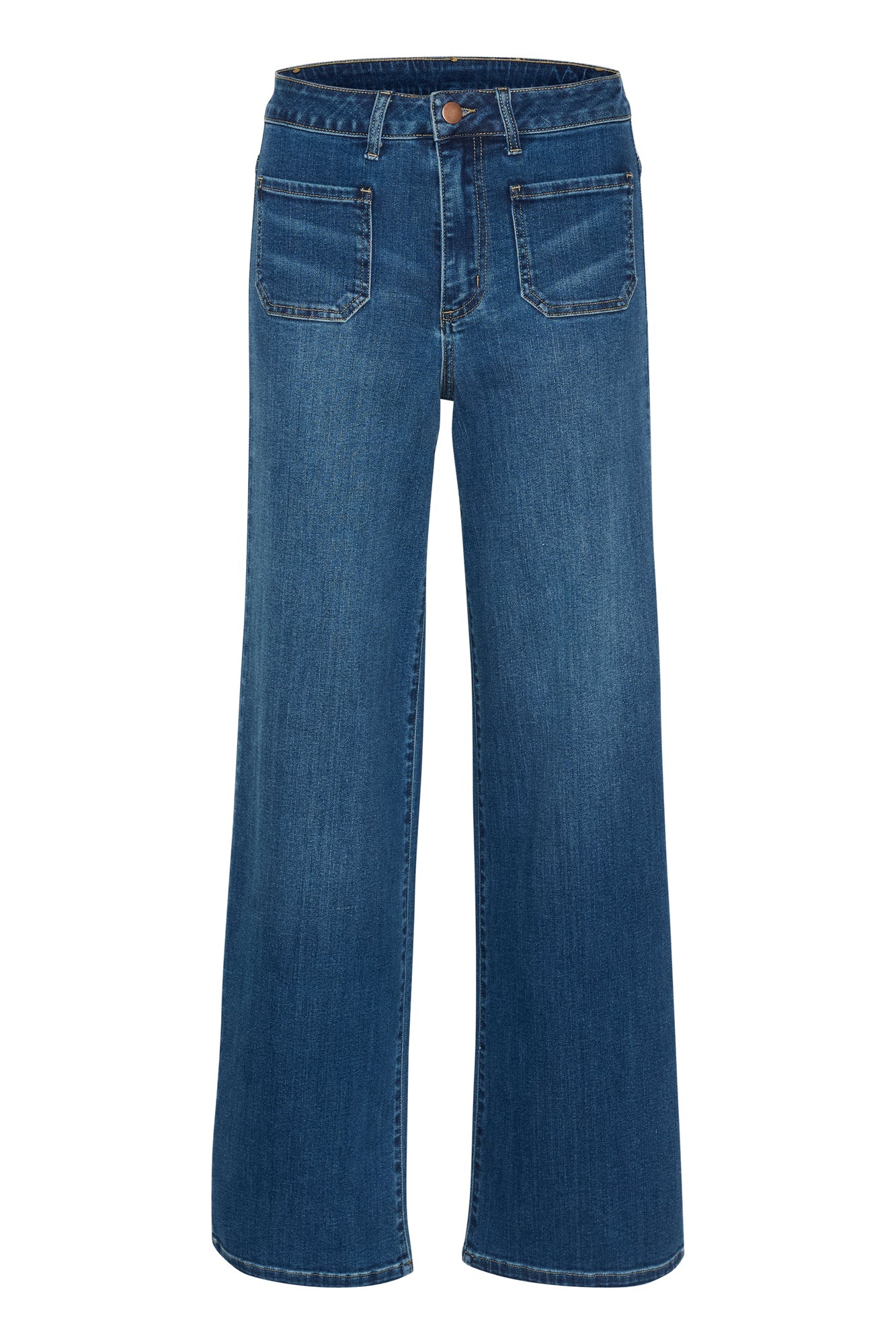 Jeans pour femme par Kaffe | 10507619 Bleu Moyen Délavé | Boutique Vvög, vêtements mode pour homme et femme