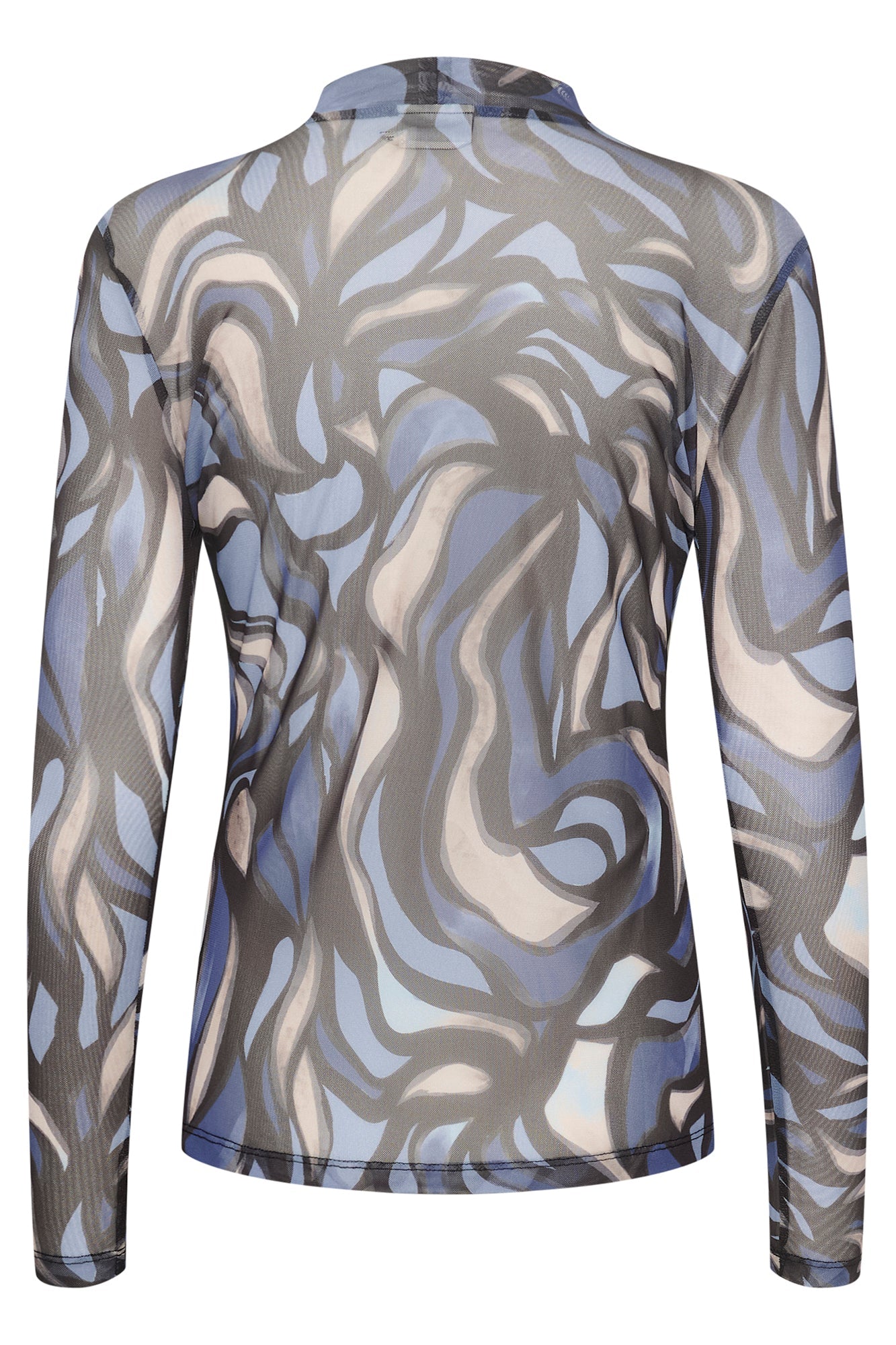 Chandail manches longues pour femme par Kaffe | 10507815 Gris Bleu Abrstac | Boutique Vvög, vêtements mode pour homme et femme