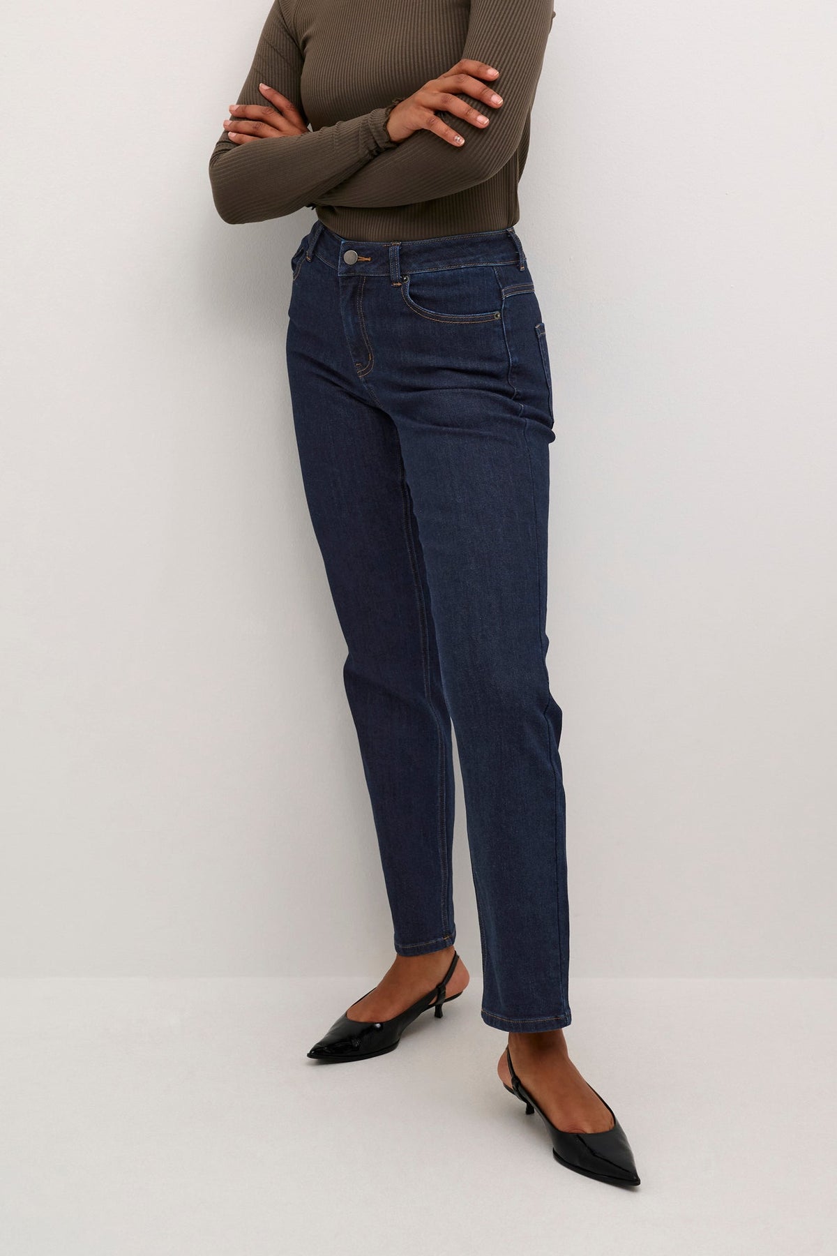 Jeans pour femme par Kaffe | 10508384 Foncé Non Lavé | Boutique Vvög, vêtements mode pour homme et femme