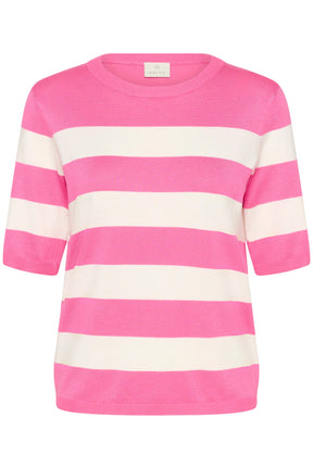 Chandail manches courtes pour femme par Kaffe | 10508410 Rose Craie | Boutique Vvög, vêtements mode pour homme et femme