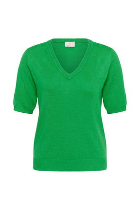 T-Shirt col V pour femme par Kaffe | 10508412 Vert Vif | Boutique Vvög, vêtements mode pour homme et femme