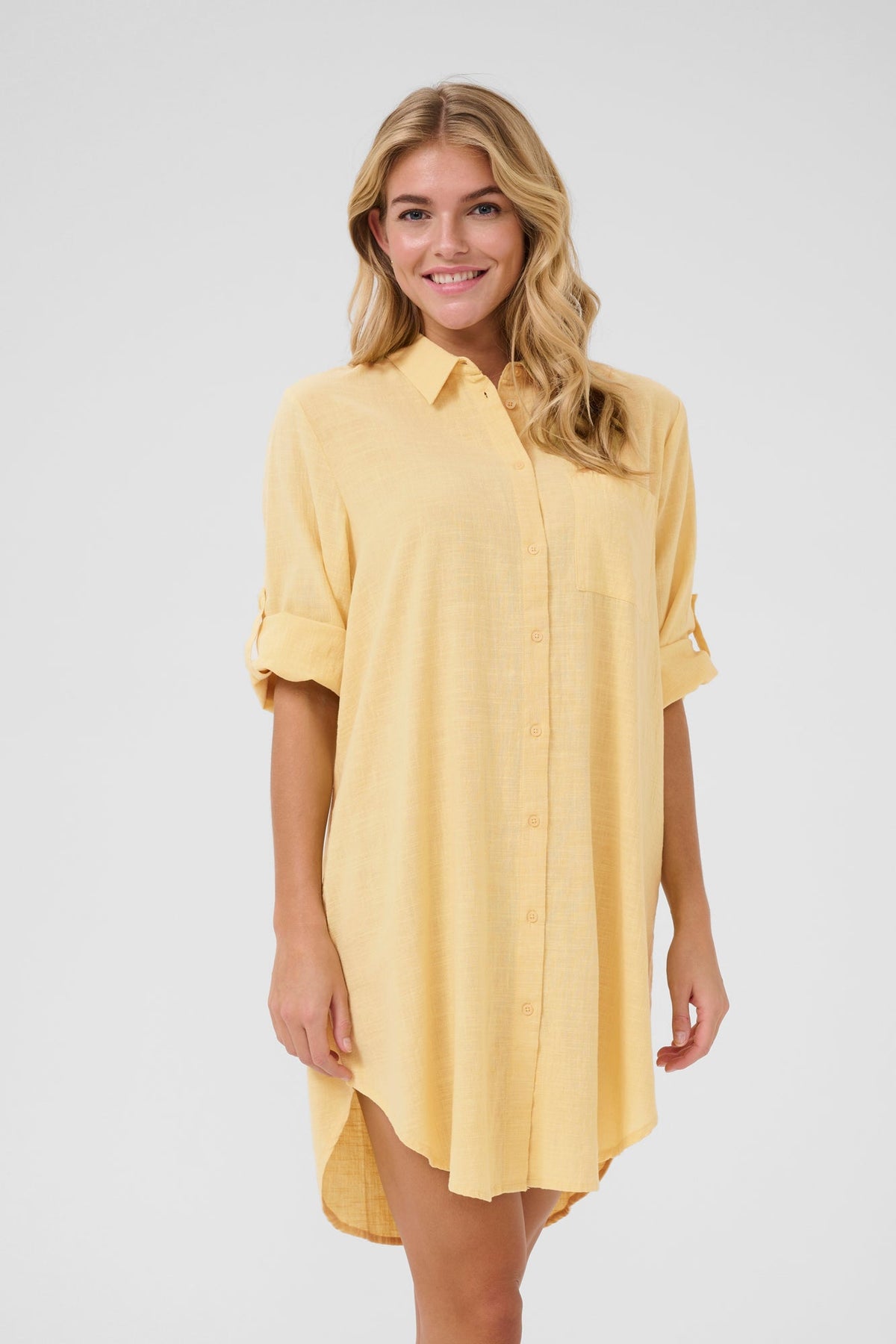 Robe pour femme par Kaffe | 10508528 Paille | Boutique Vvög, vêtements mode pour homme et femme