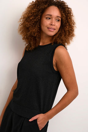 Camisole pour femme par Kaffe | 10509296 Noir Métallisé | Boutique Vvög, vêtements mode pour homme et femme