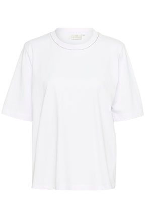 T-Shirt pour femme par Kaffe | 10509389 Blanc | Boutique Vvög, vêtements mode pour homme et femme