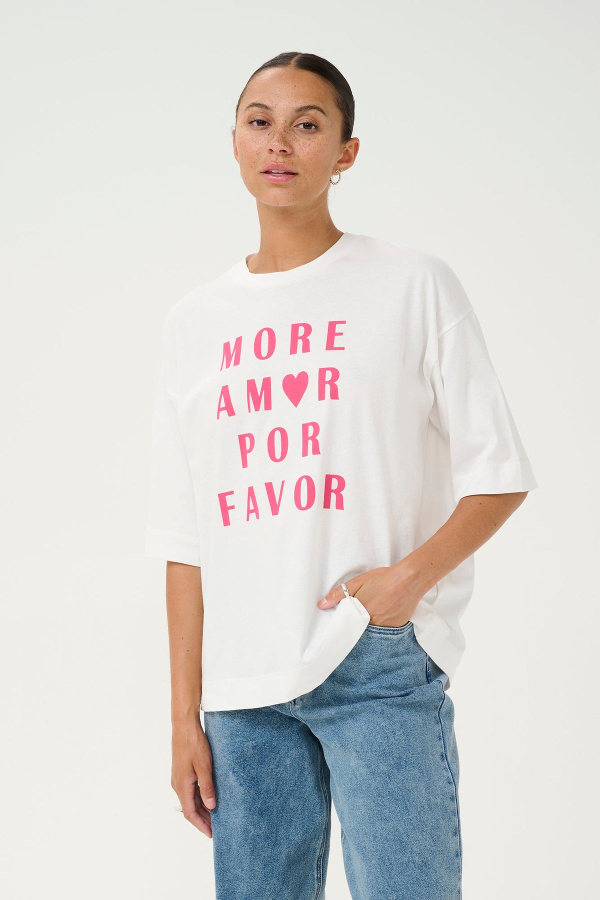 T-Shirt pour femme par Kaffe | 10509621 Craie | Boutique Vvög, vêtements mode pour homme et femme