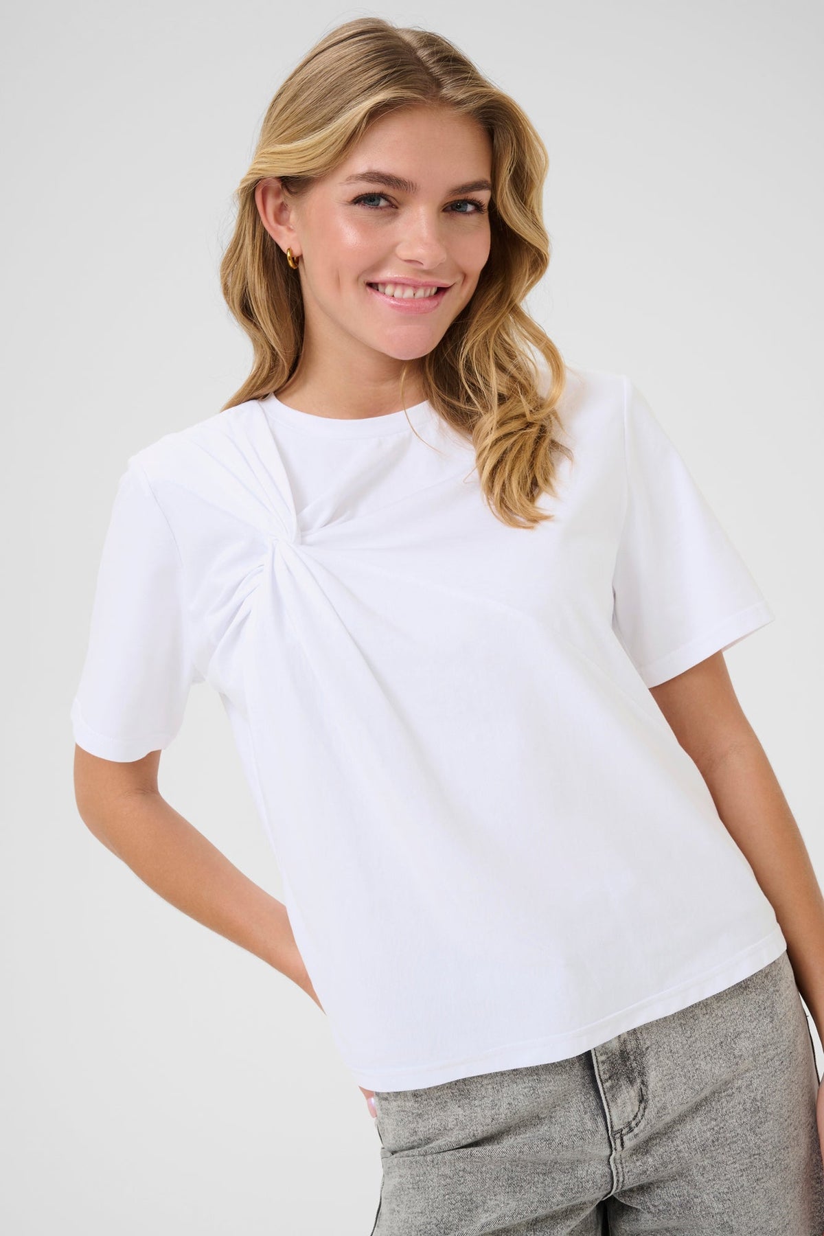 T-Shirt pour femme par Kaffe | 10509656 Blanc | Boutique Vvög, vêtements mode pour homme et femme