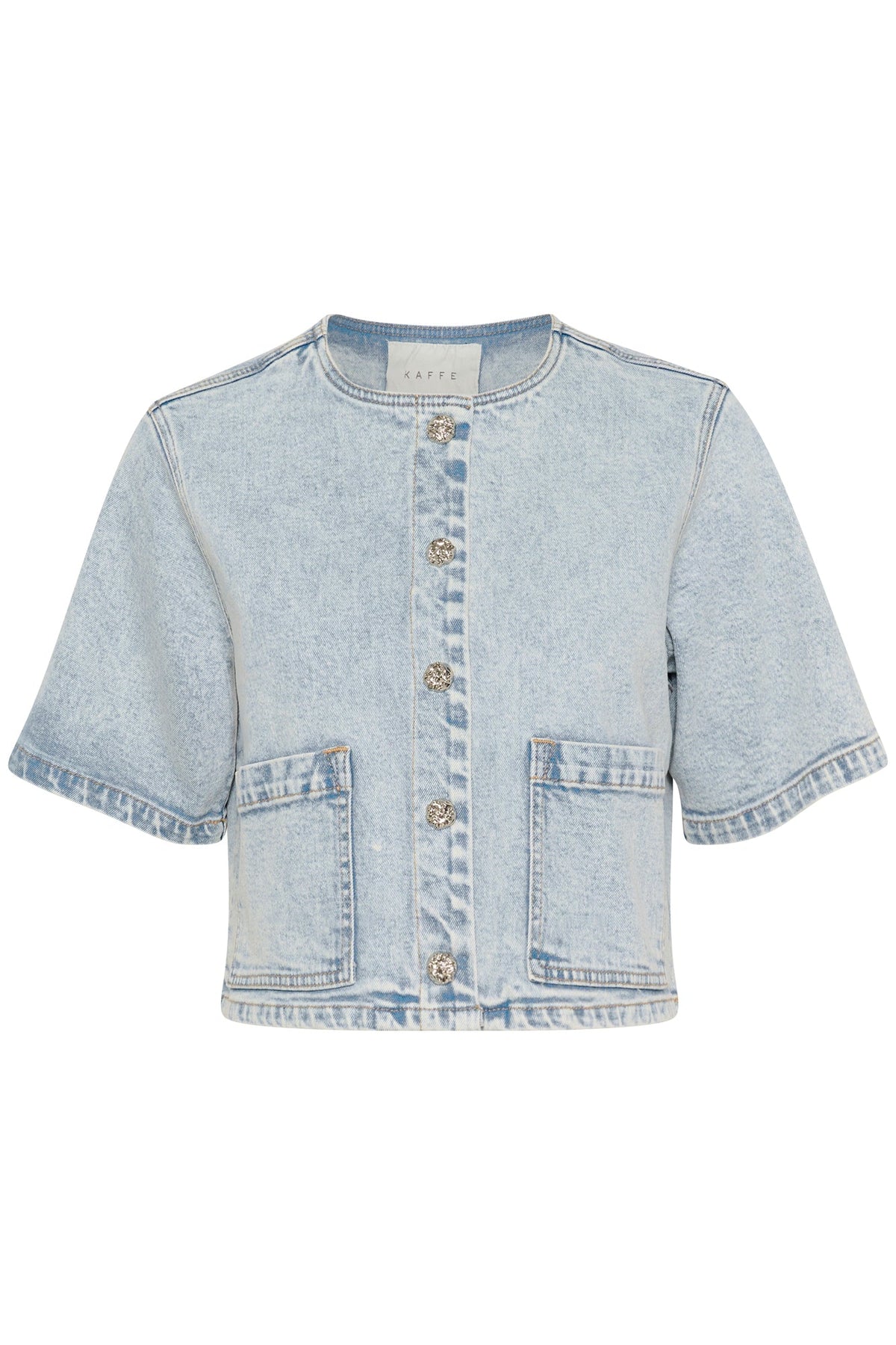 Jacket pour femme par Kaffe | 10509716 Bleu Denim | Boutique Vvög, vêtements mode pour homme et femme