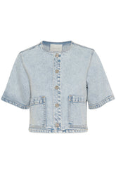 Jacket pour femme par Kaffe | 10509716 Bleu Denim | Boutique Vvög, vêtements mode pour homme et femme