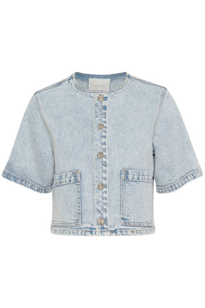 Jacket pour femme par Kaffe | 10509716 Bleu Denim | Boutique Vvög, vêtements mode pour homme et femme