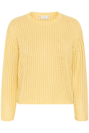 Chandail manches longues pour femme par Kaffe | 10509985 Paille | Boutique Vvög, vêtements mode pour homme et femme