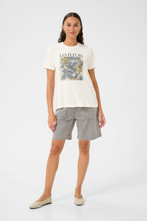 T-Shirt pour femme par Kaffe | 10509998 Craie | Boutique Vvög, vêtements mode pour homme et femme