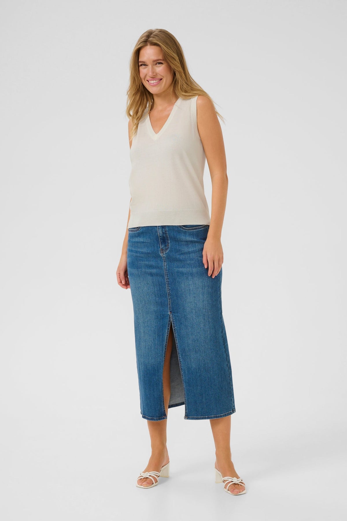 Camisole pour femme par Kaffe | 10510055 Craie | Boutique Vvög, vêtements mode pour homme et femme