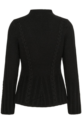 Chandail manches longues pour femme par Kaffe | 10510096 Noir Profond | Boutique Vvög, vêtements mode pour homme et femme