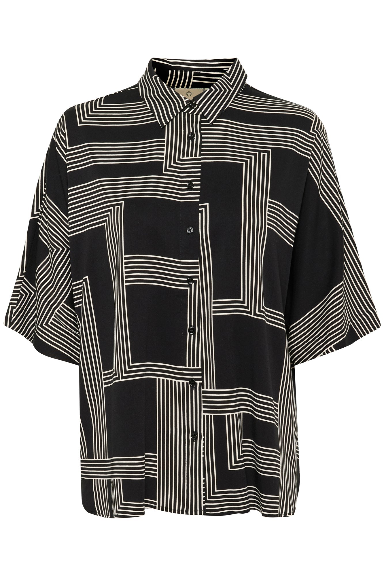 Blouse pour femme par Kaffe | 10510103 Noir/Craie Raisin | Boutique Vvög, vêtements mode pour homme et femme
