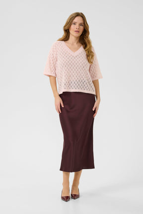 Chandail troué pour femme par Kaffe | 10510171 Mélangé Lotus | Boutique Vvög, vêtements mode pour homme et femme