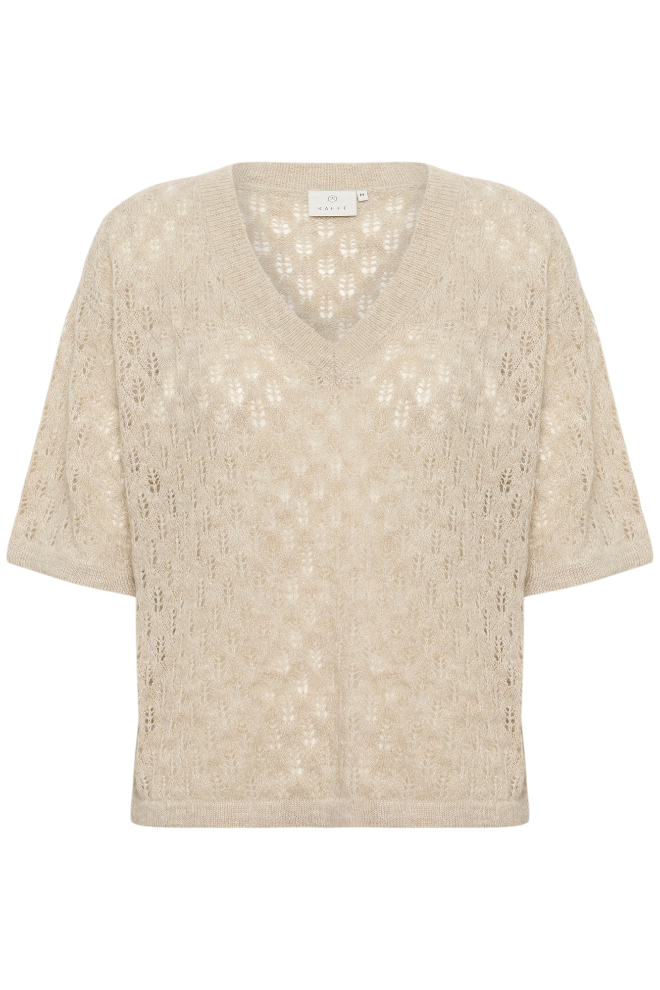 Chandail en maille pour femme par Kaffe | 10510171 Beige | Boutique Vvög, vêtements mode pour homme et femme