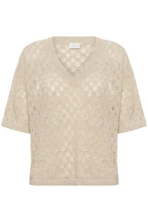 Chandail en maille pour femme par Kaffe | 10510171 Beige | Boutique Vvög, vêtements mode pour homme et femme