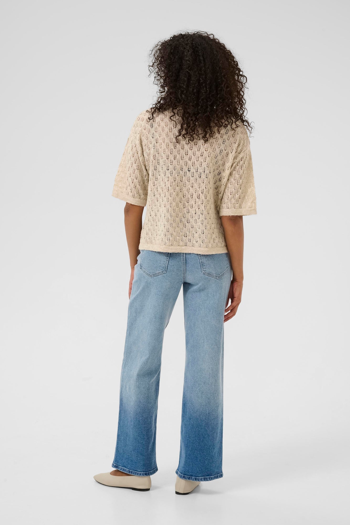 Chandail en maille pour femme par Kaffe | 10510171 Beige | Boutique Vvög, vêtements mode pour homme et femme