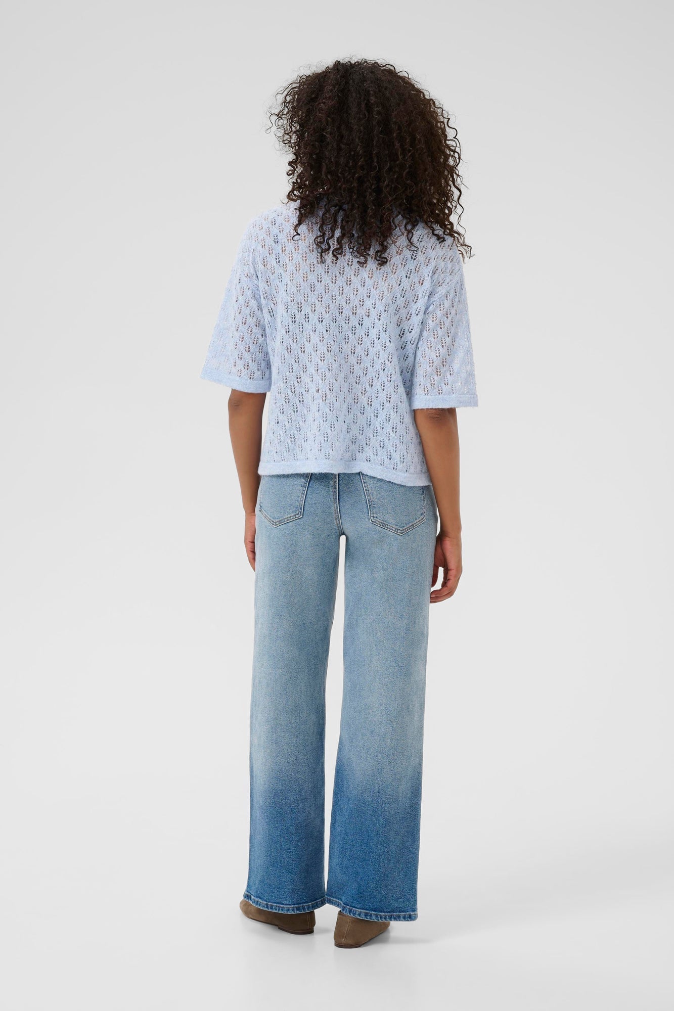 Chandail en maille pour femme par Kaffe | 10510171 Bleu | Boutique Vvög, vêtements mode pour homme et femme