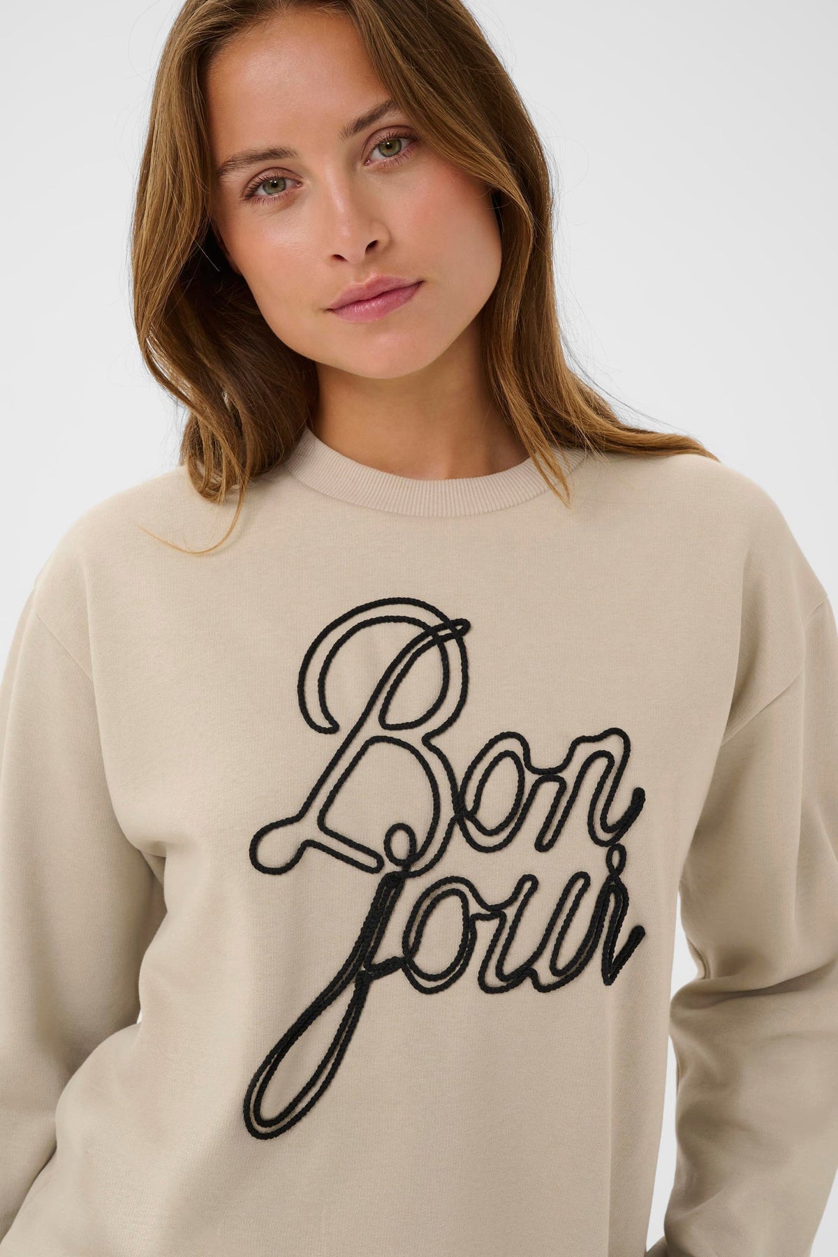 Chandail manches longues pour femme par Kaffe | 10510216 Beige | Boutique Vvög, vêtements mode pour homme et femme
