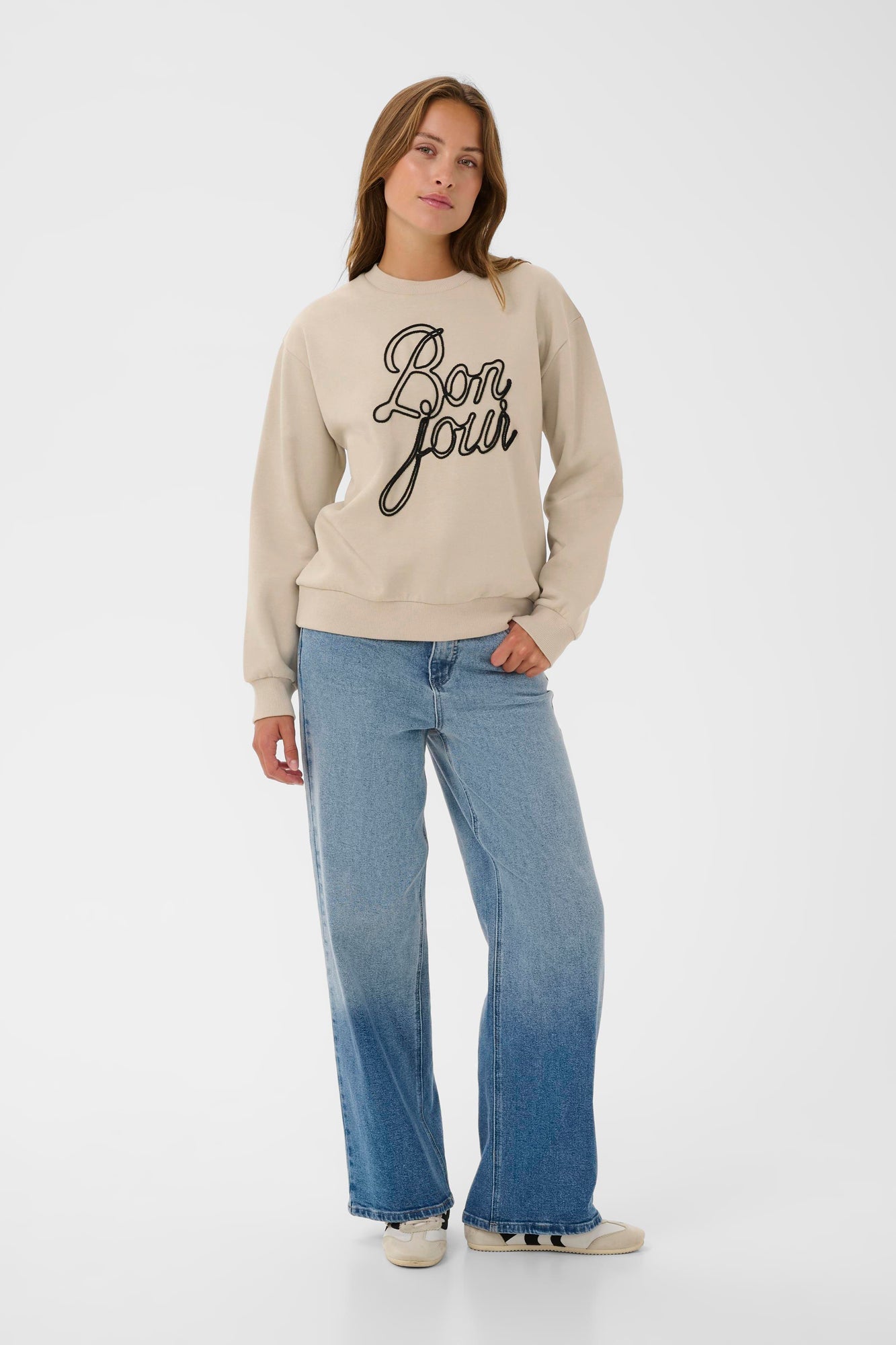 Chandail manches longues pour femme par Kaffe | 10510216 Beige | Boutique Vvög, vêtements mode pour homme et femme