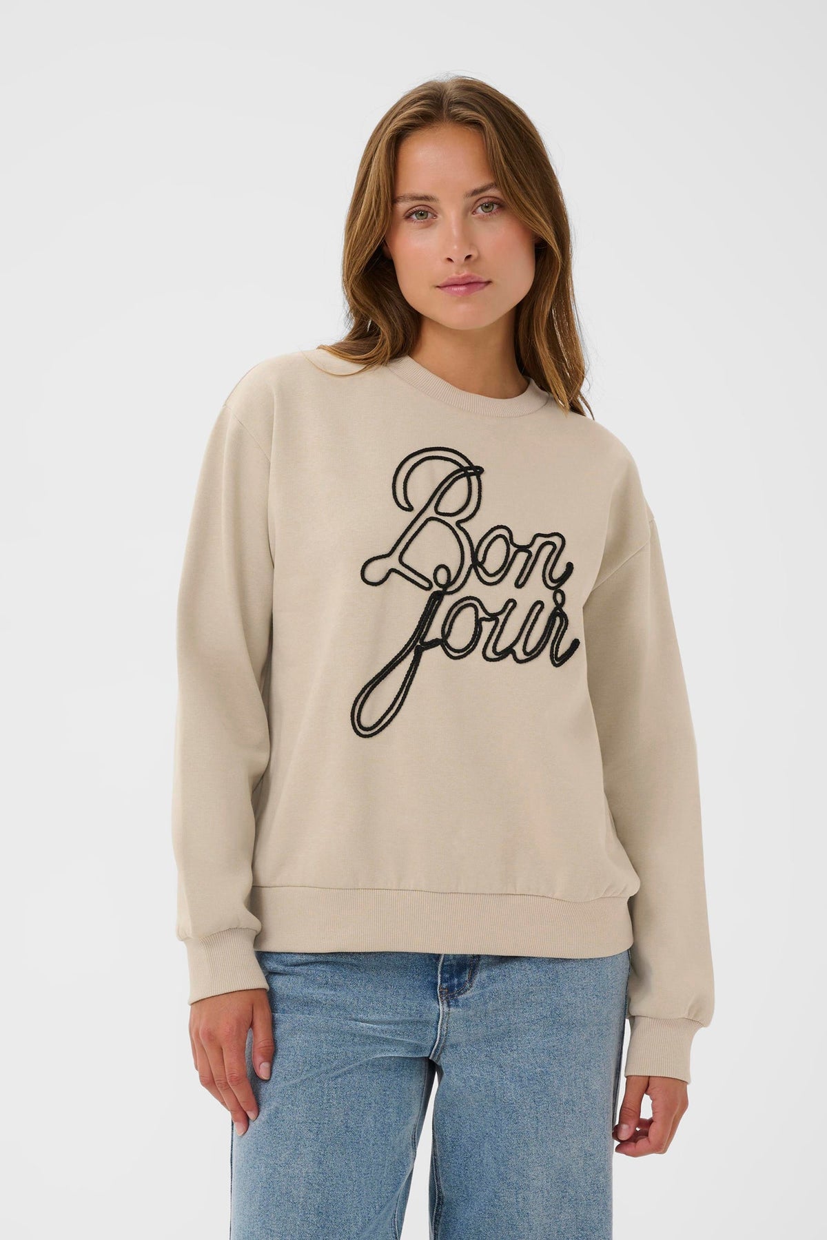 Chandail manches longues pour femme par Kaffe | 10510216 Beige | Boutique Vvög, vêtements mode pour homme et femme