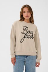Chandail manches longues pour femme par Kaffe | 10510216 Beige | Boutique Vvög, vêtements mode pour homme et femme
