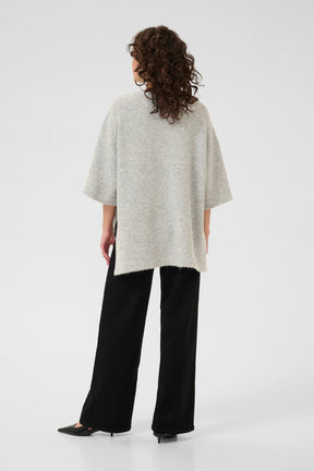 Chandail ample pour femme par Kaffe | 10510479 Mélangé Gris Clair | Boutique Vvög, vêtements mode pour homme et femme