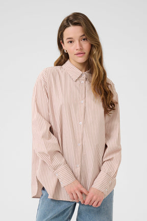 Blouse pour femme par Kaffe | 10510585 Rayures Lotus | Boutique Vvög, vêtements mode pour homme et femme