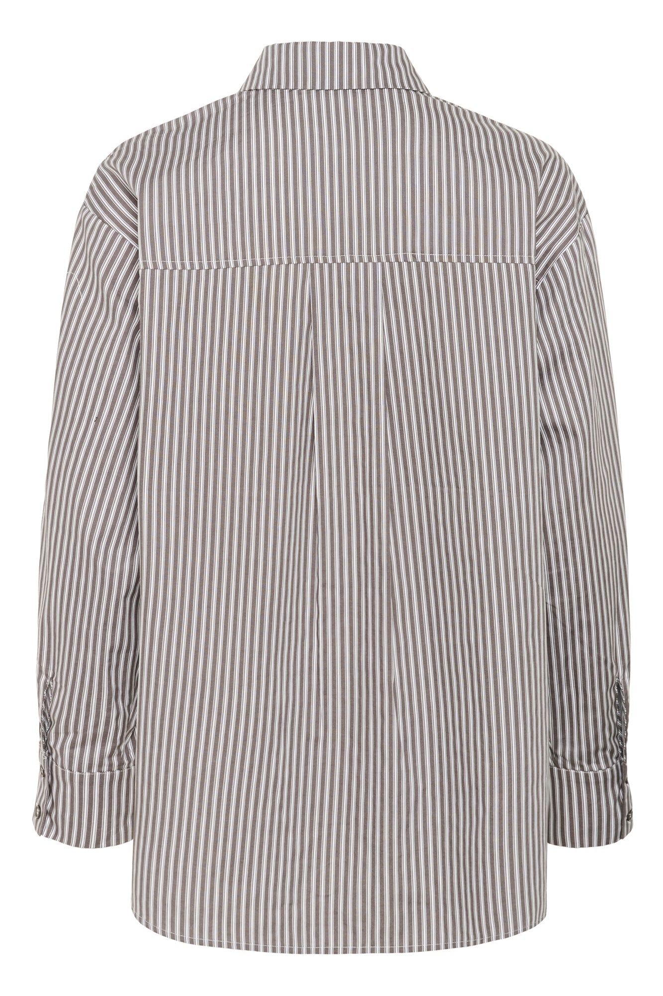 Blouse pour femme par Kaffe | 10510607 Gris/Rayures Blanches | Boutique Vvög, vêtements mode pour homme et femme