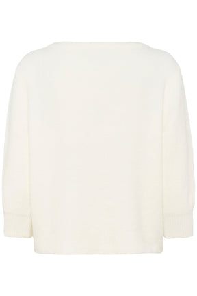 Chandail manches longues pour femme par Kaffe | 10510632 Craie | Boutique Vvög, vêtements mode pour homme et femme