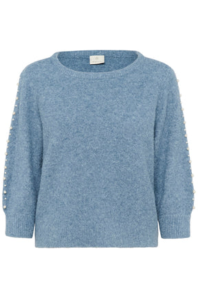 Chandail 3/4 pour femme par Kaffe | 10510632 Bleu Vent | Boutique Vvög, vêtements mode pour homme et femme