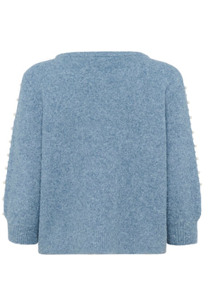 Chandail 3/4 pour femme par Kaffe | 10510632 Bleu Vent | Boutique Vvög, vêtements mode pour homme et femme