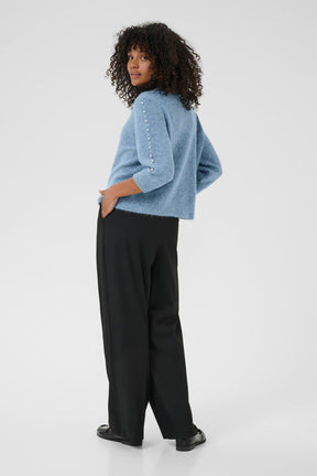 Chandail 3/4 pour femme par Kaffe | 10510632 Bleu Vent | Boutique Vvög, vêtements mode pour homme et femme